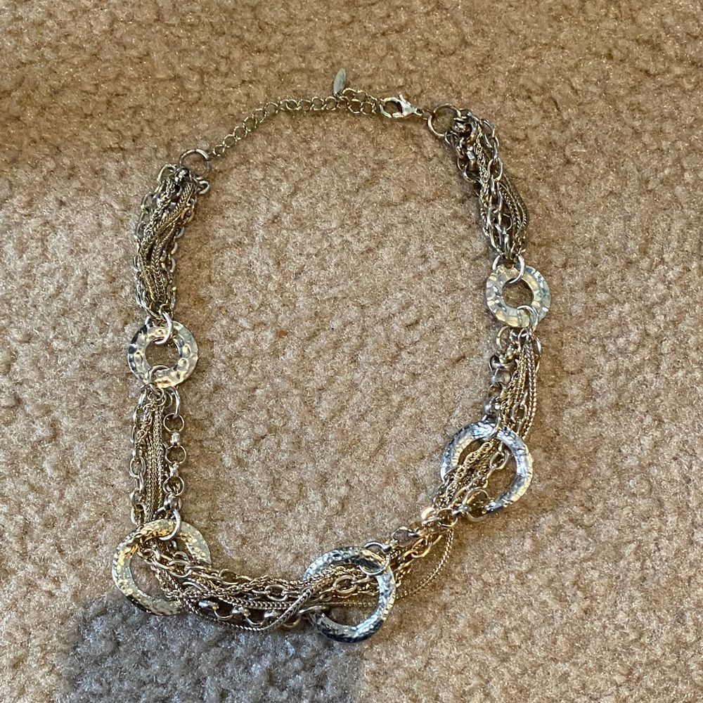 Banana Republic Factory Gold  Multi-Chain Necklace